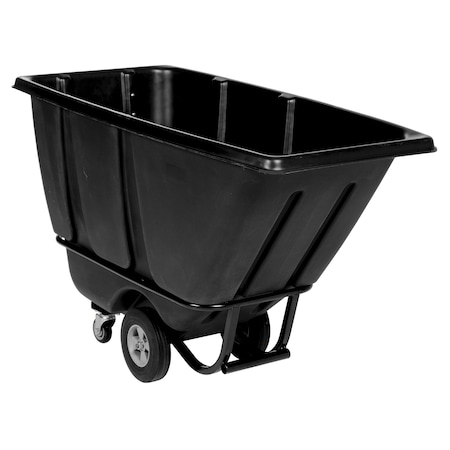 Vestil Heavy Duty Tilt Truck 1/2 Cubic Yard 1400 lb Black TDT-50-HD-BLACK